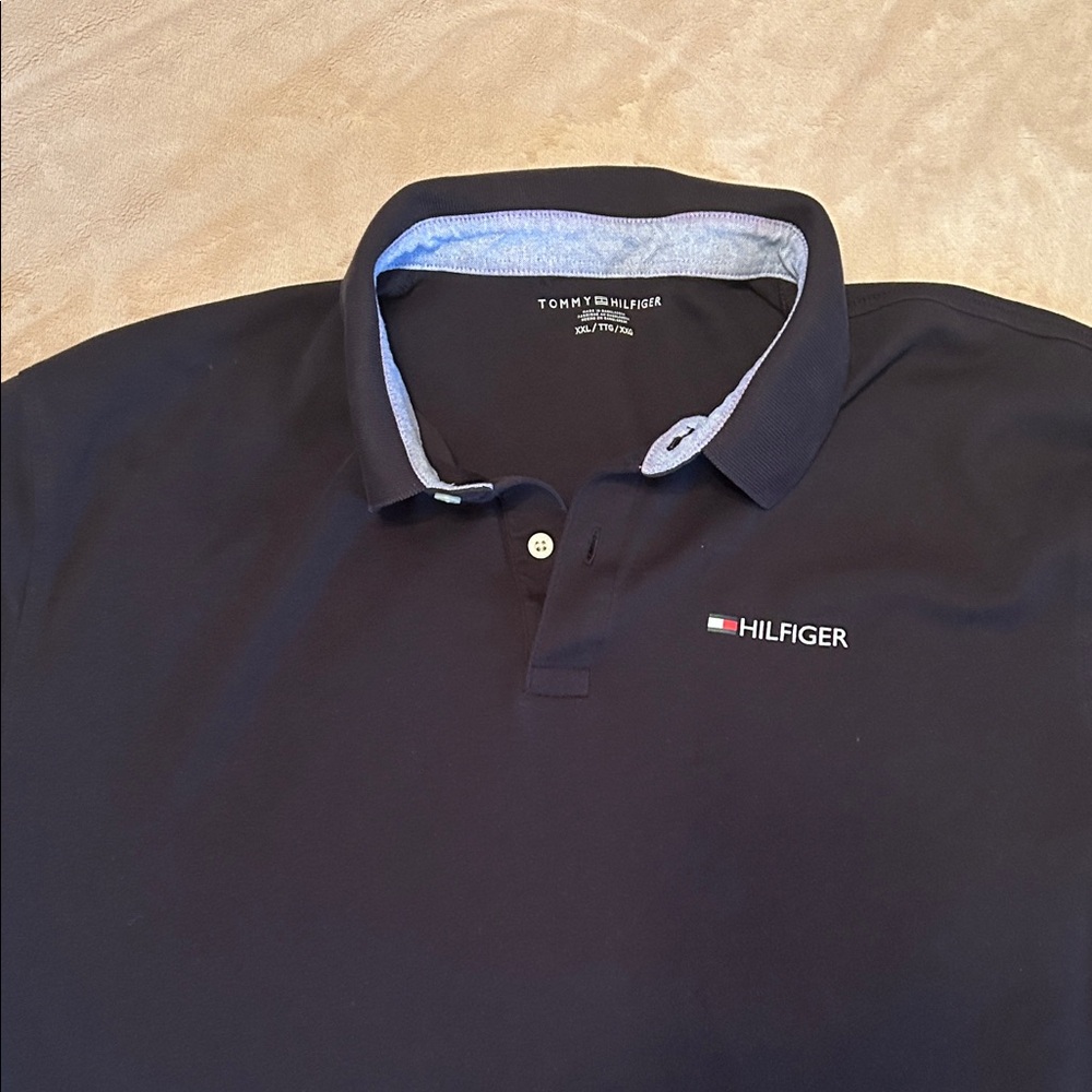 Tommy Hilfiger Men's Polo Shirt in Black